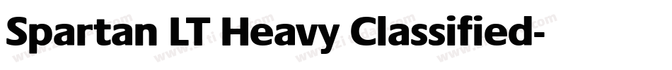 Spartan LT Heavy Classified字体转换
